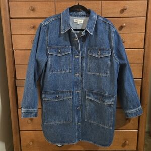 NEW Madewell Classic Blue Jean Jacket Sz Large